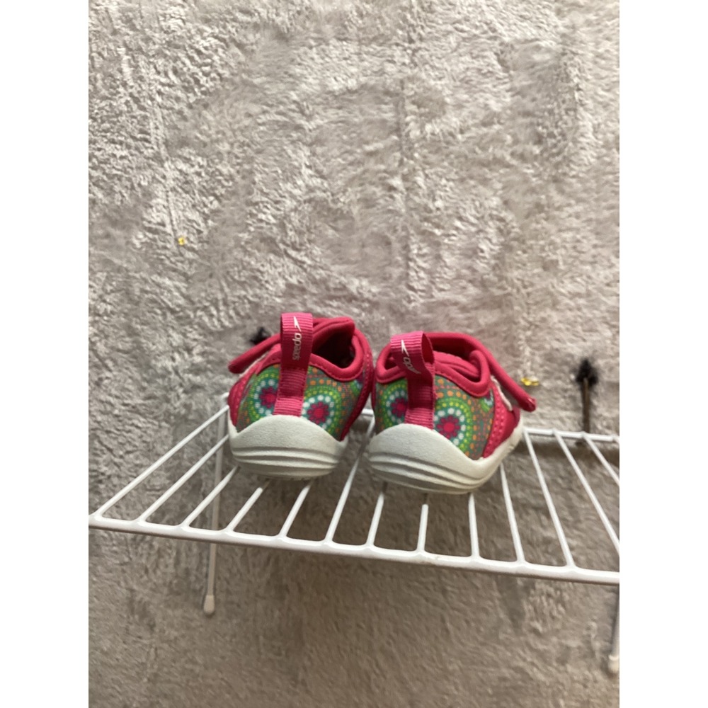 Speedo Kids Pink‎ Water Shoes Hook and Loop Toddler Size - Picture 4 of 6